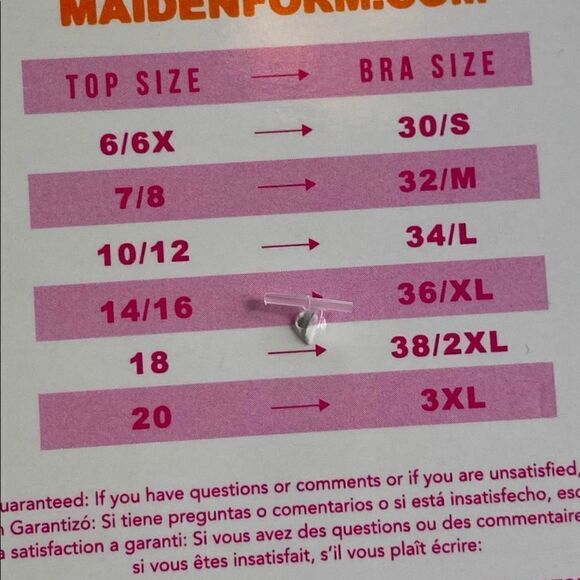 MAIDENFORM 3 Girls Large  Racerback Sports Bra - Picture 6 of 6